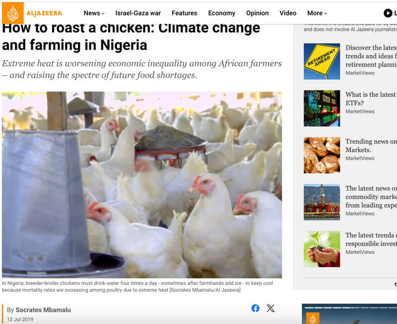 Socrates Mbamalu - How to roast a chicken: Climate change and farming in Nigeria